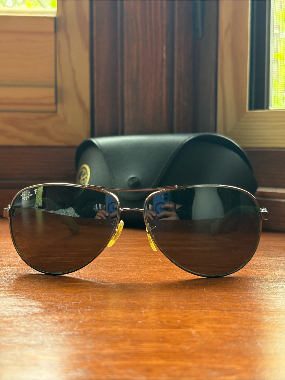 Ray Ban RB8313 Carbon Fiber Polarized Aviator Sunglasses
